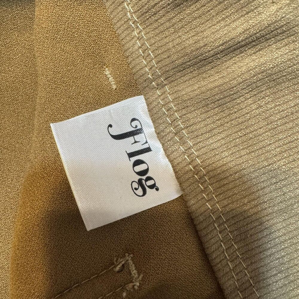 Flog Pants Womens 30 Brown Corduroy‎ Pull On Elastic Waist Straight Leg Casual - Picture 12 of 12